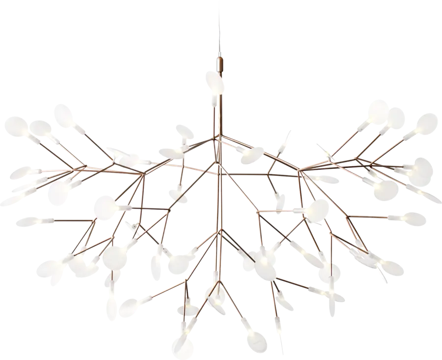 Front view Heracleum Suspended Copper